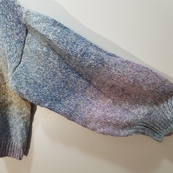 Z Supply Kersa Ombre Women's Sweater Wool Blend XL Crew Neck Relaxed Fit - Picture 8 of 10